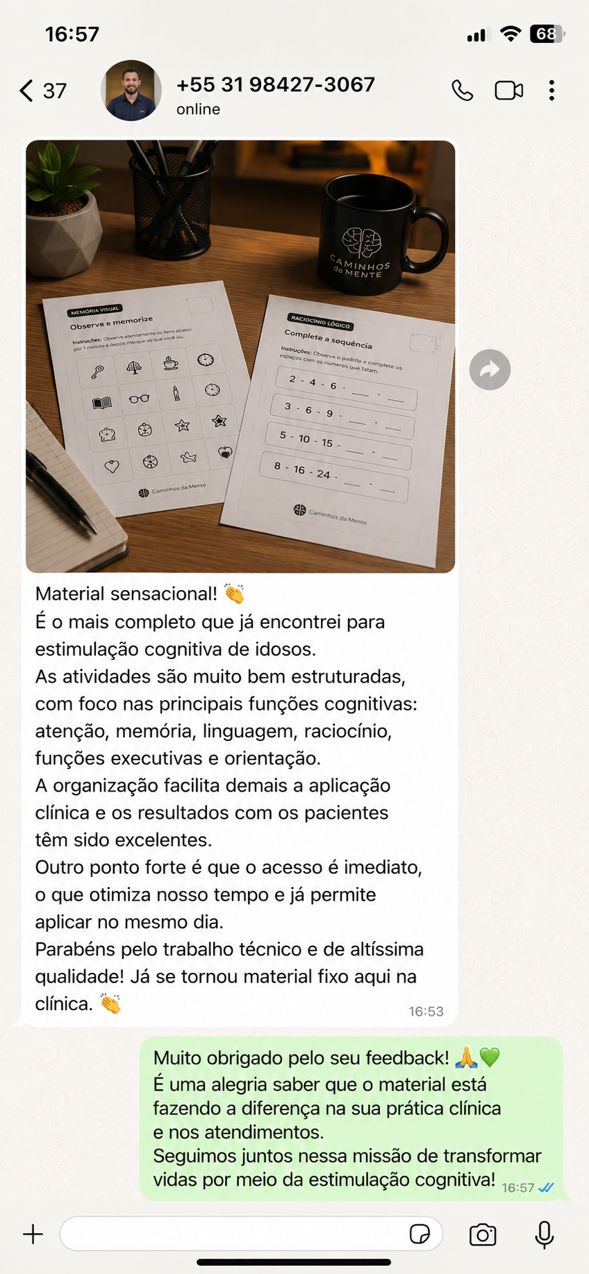 Depoimento de Profissional 1