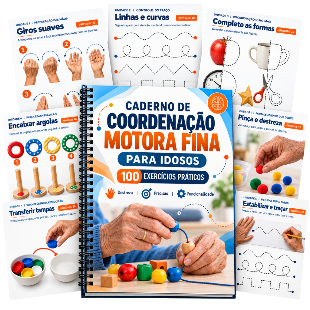 100 Exercícios de Coordenação Motora Fina para Idosos